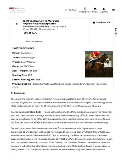 Magners Plate Handicap Chase .